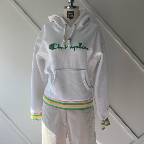 Champion X Susan Alexandra Reverse Weave Strawberry Watermelon Hoodie - Small - Picture 3 of 14